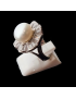 Bague Perle d'au douce & Zirconium Fleur Métal rhodié (s)