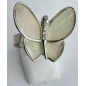 Bague Nacre Papillon Acier inox Taille 59