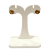 Boucles Citrine Ronde Facettée Argent 925