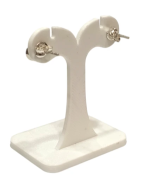 Boucles Citrine Ronde Facettée Argent 925