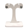 Boucles Aigue Marine Ronde Facettée Argent 925