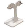 Boucles Aigue Marine Ronde Facettée Argent 925