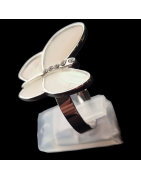 Bague Nacre Papillon Acier inox Taille 59