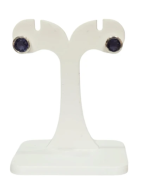 Boucles Tanzanite Ronde Facettée Argent 925