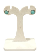 Boucles Amazonite Ronde Argent 925