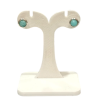 Boucles Amazonite Ronde Argent 925