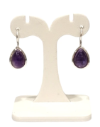 Boucles Améthyste Goutte Argent 925