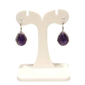 Boucles Améthyste Goutte Argent 925