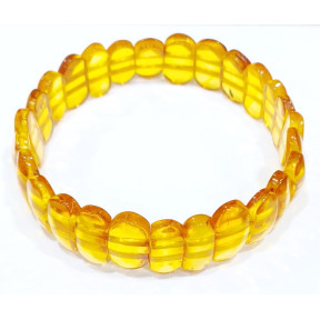 Bracelet Ambre Baltique Lamelles 14mm