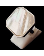 Bague Nacre Argent 925 Taille 49