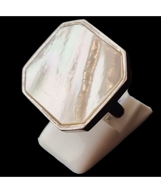 Bague Nacre Argent 925 Taille 49