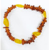Bracelet Ambre Baltique Cognac Baroque et Roulée
