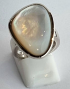 Bague Nacre Argent 925 Taille 53
