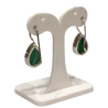 Boucles Malachite Goutte Argent 925