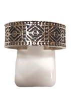 Anneau Ciselé Géométriquement Argent 925 Taille 62