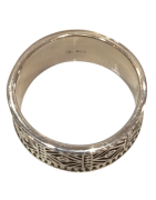 Anneau Ciselé Géométriquement Argent 925 Taille 62