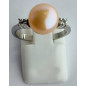 Bague Nacre perle Métal rhodié