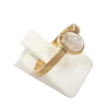 Bague Pierre de Lune Ovale Argent 925 Plaqué Or Taille 58