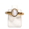 Bague Pierre de Lune Ovale Argent 925 Plaqué Or "Vermeil" Taille 58