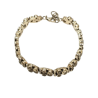 Bracelet Citrine Ovale et Ronde Facettée Argent 925