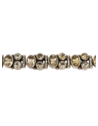 Bracelet Citrine Ovale et Ronde Facettée Argent 925