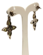Boucles Péridot Goutte et Rond Facetté Etoile Argent 925