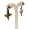 Boucles Péridot Goutte et Rond Facetté Etoile Argent 925