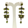 Boucles Péridot Goutte Ovale et Rond Facetté Argent 925
