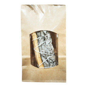 Sauge Blanche et Palo Santo 10 cm ( 35 grammes environ)