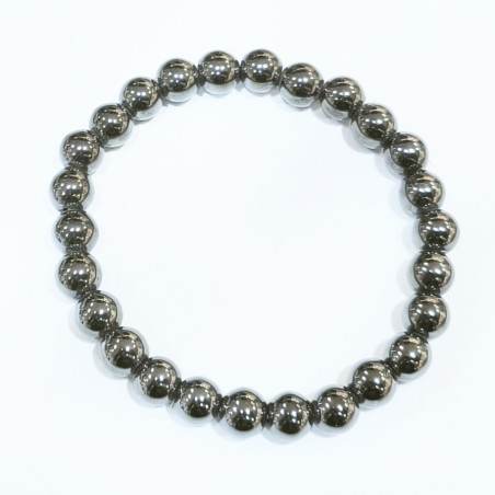 Bracelet Hématite Pierres Rondes 6mm Enfant