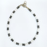 Bracelet Hématite et Perles de Verre avec Fermoir