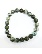 Bracelet Turquoise d'Afrique Pierres Rondes 8mm Enfant
