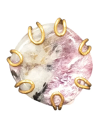 Bague Charoïte Laiton Taille 57