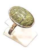 Bague Serpentine Ovale Argent 925 Taille 56