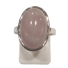 Bague Quartz Rose Ovale Argent 925