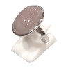 Bague Quartz Rose Ovale Argent 925