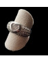 Bague Zirconium Cœur Métal rhodié