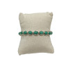 Bracelet Malachite Ovale avec Chaîne de Rallonge Argent 925