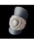 Bague Zirconium Cœur Métal rhodié