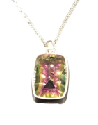 Pendentif Quartz / Topaze Mystique avec Chaîne 45cm Argent 925