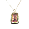 Pendentif Quartz / Topaze Mystique avec Chaîne 45cm Argent 925