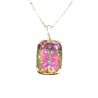 Pendentif Quartz / Topaze Mystique avec Chaîne 45cm Argent 925