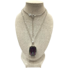 Pendentif Quartz / Topaze Mystique avec Chaîne 45cm Argent 925