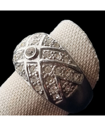 Bague Zirconium Métal rhodié Taille 60