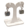 Boucles Labradorite Carrée Facettée Argent 925