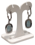 Boucles Larimar Rectangulaire Argent 925