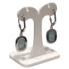 Boucles Larimar Rectangulaire Argent 925