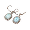 Boucles Larimar Rectangulaire Argent 925