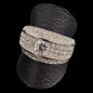 Bague Zirconium Métal rhodié