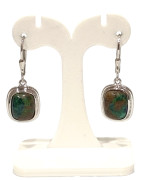 Boucles Chrysocolle Rectangulaire Argent 925